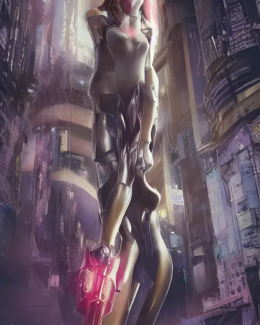 Image similar to weta disney pixar movie still portrait photo of motoko kusanagi ghost in the shell : : as cyborg woman by pixar : : by weta, wlop, ilya kuvshinov, rossdraws, artgerm, marvel, maxim cover, latex, octane render, sweaty, iridescent, bright morning, anime, liosh, mucha : :