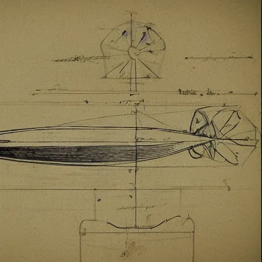 Image similar to blueprint sketch of a surfboard painted by leonardo da vinci, technical sketch, high detail, charocal drawing