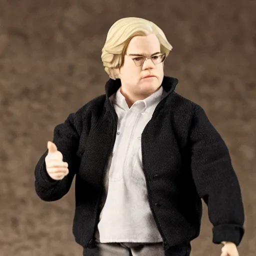 Image similar to product shot of action figure of Phillip Seymour Hoffman