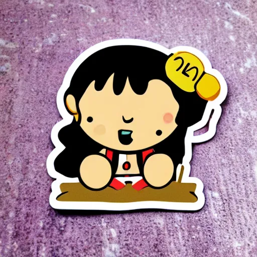 Image similar to cute sticker of baba is you videogame