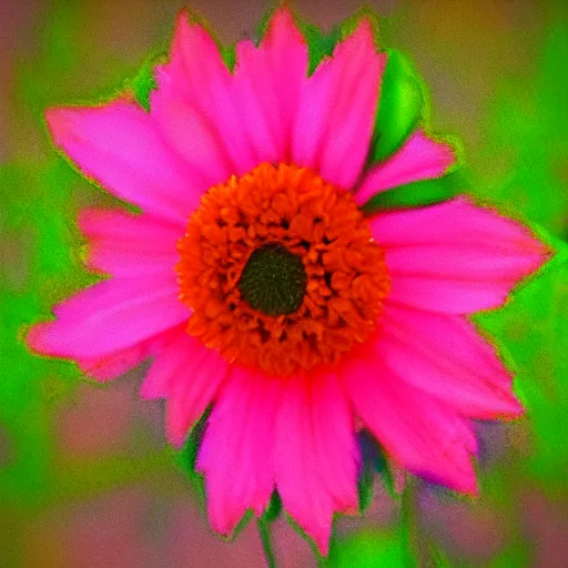 Image similar to a flower in infrared