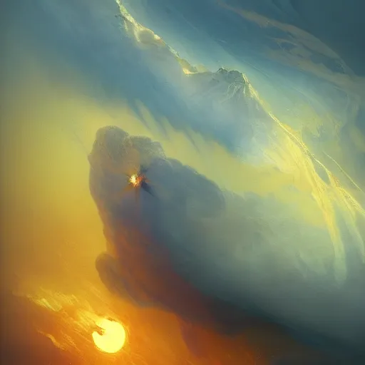 Prompt: helios - the primordial sun by elena vizerskaya and ivan aivazovsky, perfectly detailed, artstation, sharp focus, highly detailed, studio photography, impresion de giclee arte abstracto, award winning