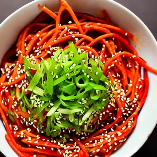 Prompt: a very very yummy and spicy looking bowl of sichuan dandan noodles