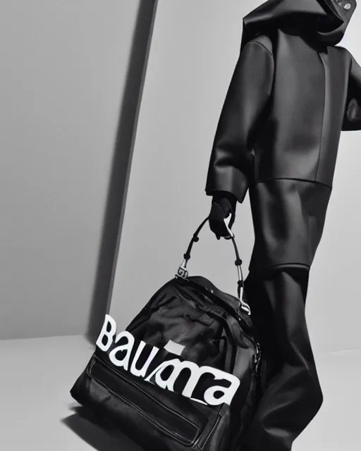 Prompt: leaked screenshot of Balenciaga's 2033 campaign