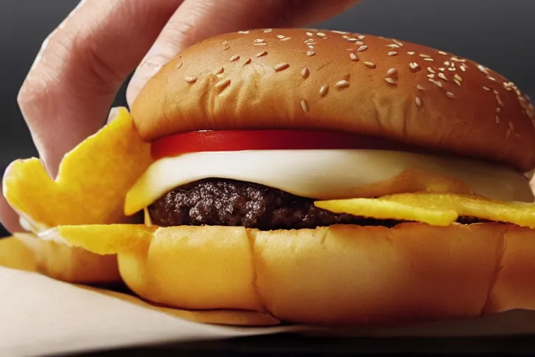 Image similar to The new mcdonalds tooth burger