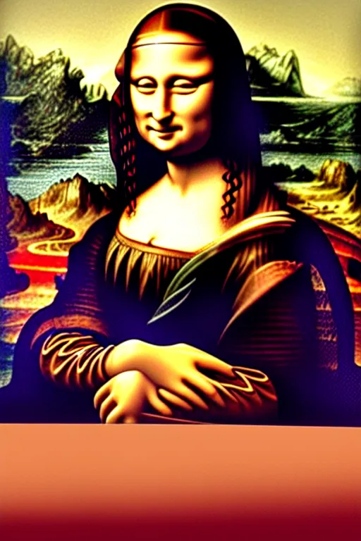 Image similar to collectable action figure mona lisa collectable toy action figure