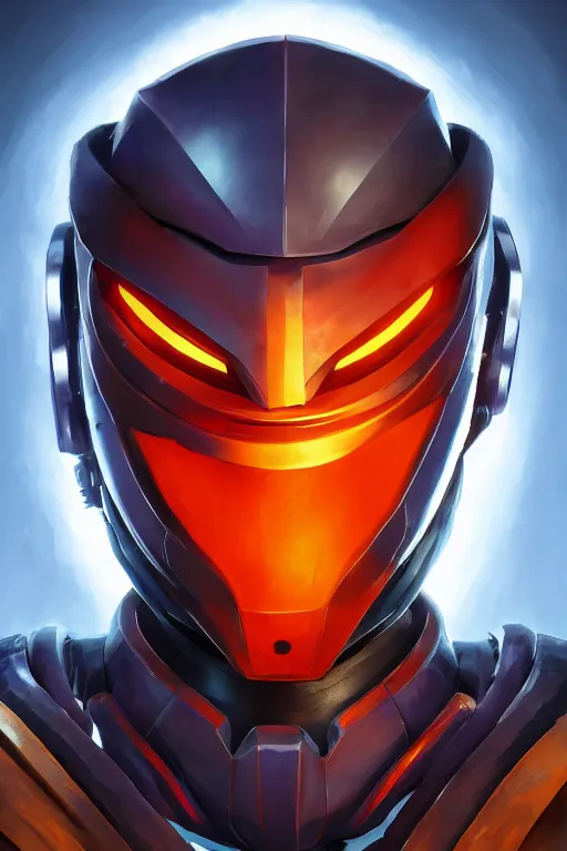 Image similar to epic mask helmet robot ninja portrait stylized as fornite style game design fanart by concept artist gervasio canda, behance hd by jesper ejsing, by rhads, makoto shinkai and lois van baarle, ilya kuvshinov, rossdraws global illumination radiating a glowing aura global illumination ray tracing hdr render in unreal engine 5