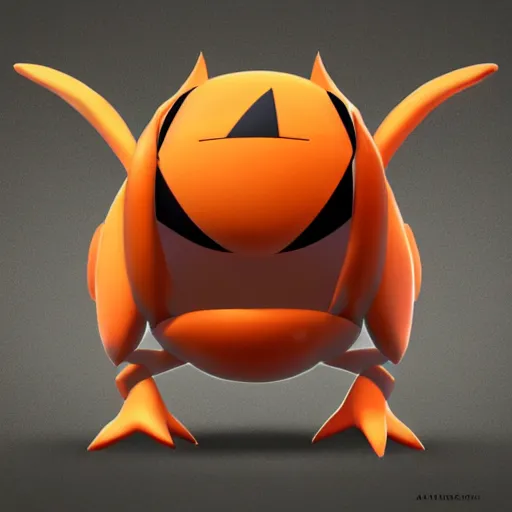 Image similar to A pokemon that looks like The flying beetle,The Crust is pumpkin,Trending on art station. Unreal engine.