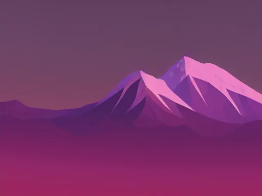 Image similar to a beautiful image of a misty mountain, vaporwave style, dark purple color scheme, artstation, 4 k