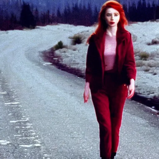 Image similar to a still of Karen Gillan in Twin Peaks (1990)