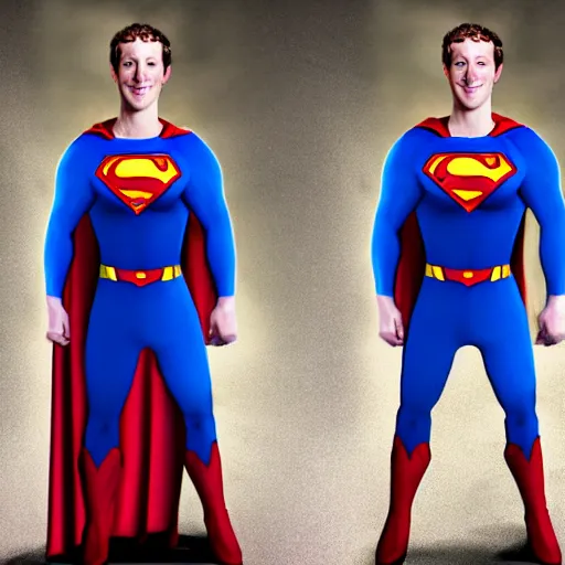 Prompt: mark zuckerberg as superman