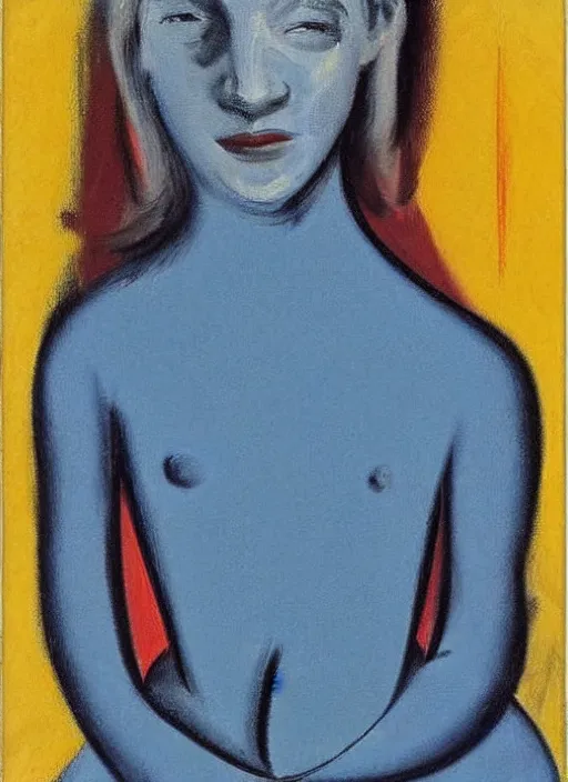 Image similar to willem de kooning, portrait of a girl