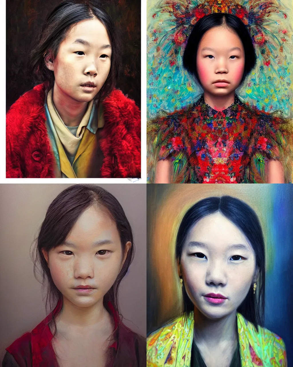 Prompt: beautiful portrait by christopher jin baron, vivid, detailed, masterpiece