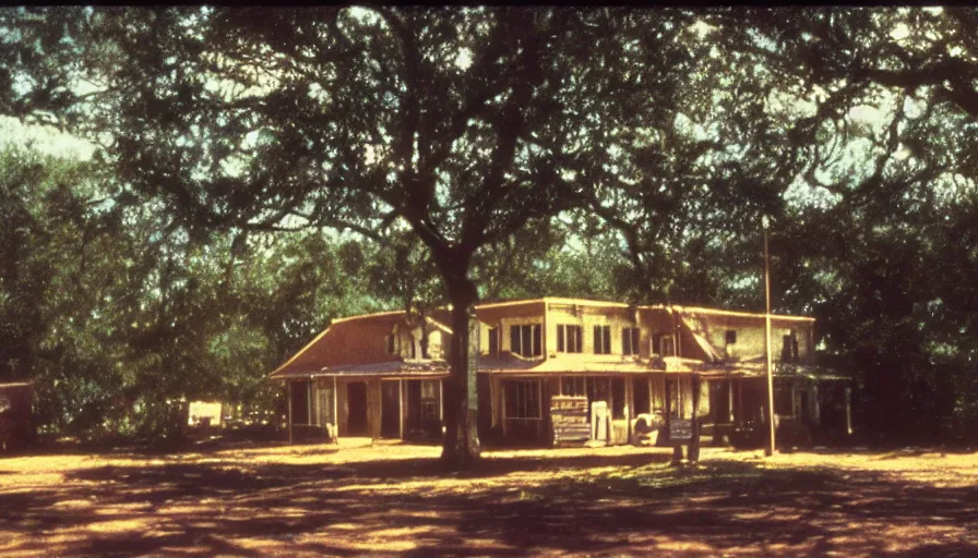 Prompt: 7 0 s film still from a movie about rural louisiana, kodachrome, cinecolor, cinestill, film grain, film texture, retro, cinematic, high resolution, photorealism,