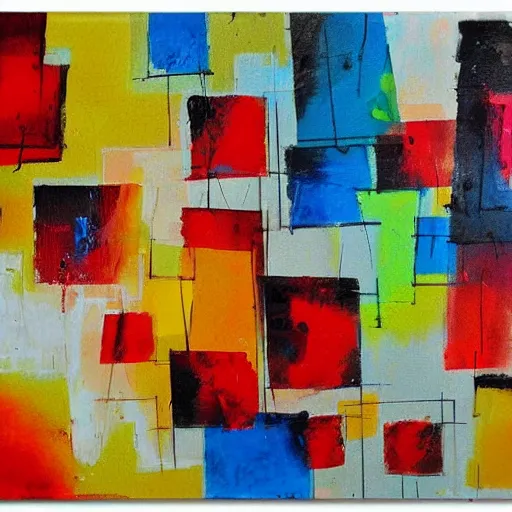 Image similar to abstract expressionist minimalist painting, strong blots of color, interesting relationship within the composition, gestural, sketchbook style, paint on canvas, power washed texture, masterpiece, by secundino hernandez