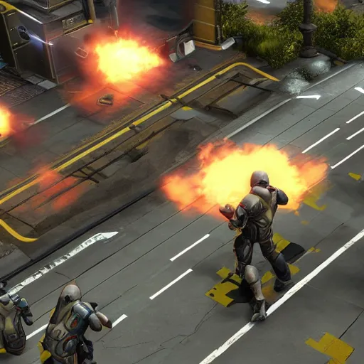 Image similar to Gameplay screenshot of XCOM 3, no UI, Unreal Engine 5