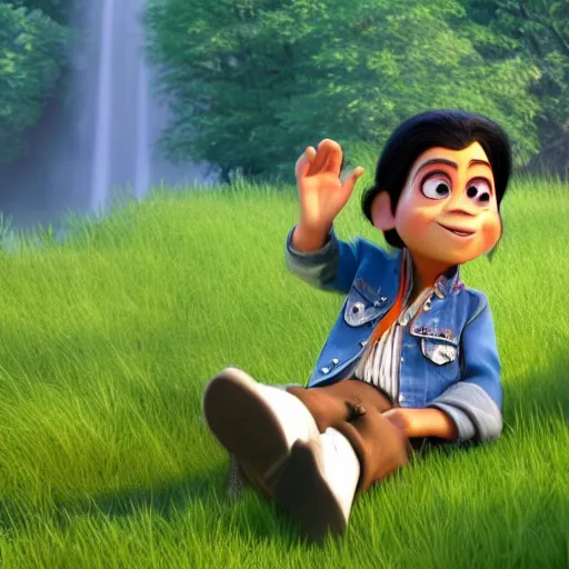 Image similar to michael jackson as a pixar disney character from up ( 2 0 0 9 ), unreal engine, octane render, 3 d render, photorealistic