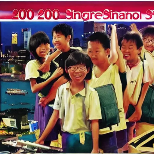 Image similar to a 2 0 0 0 s singapore public education poster