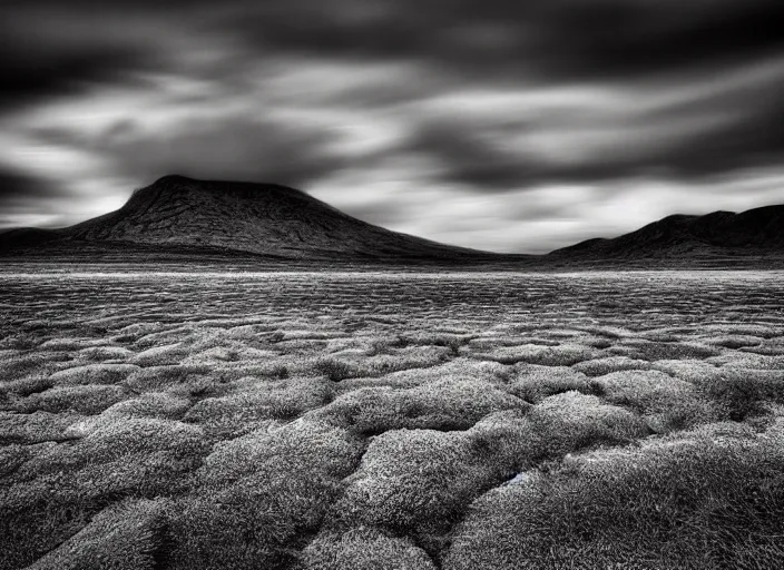 Prompt: color landscape photo by michael frye, desaturated