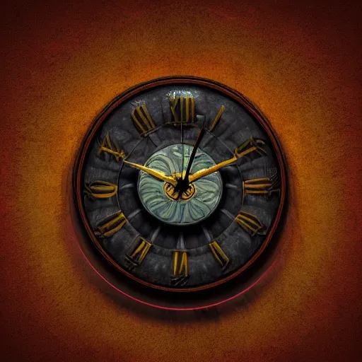 Prompt: a beautiful detailed 3 d matte portrait of a clock made from rodents, ominous, magical realism, texture, intricate, whirling smoke radiant colors, fantasy, volumetric lighting, high details