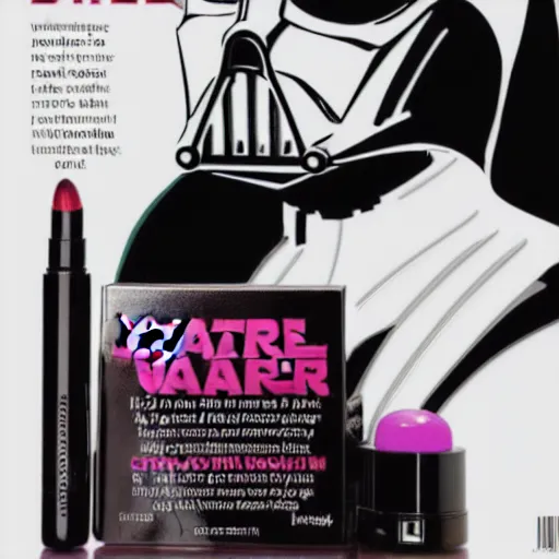 Prompt: Darth Vader Beauty Magazine