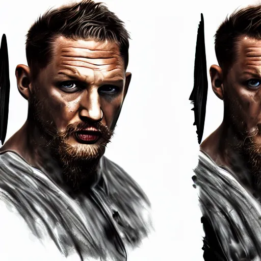 Image similar to Tom Hardy in wolverine suit Digital art 4K quality Photorealism