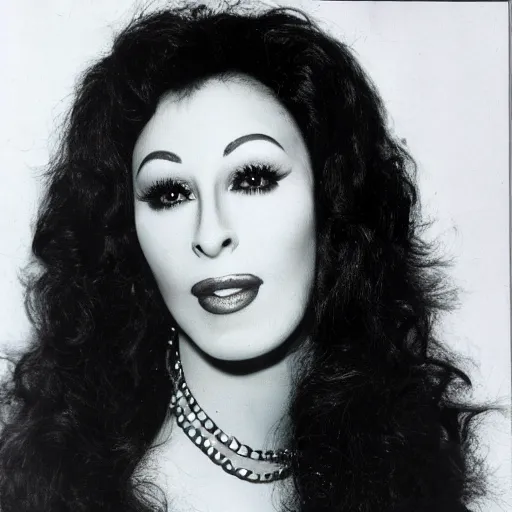 Image similar to cherry with the face of cher