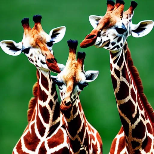 Image similar to giraffes making a heart with their necks