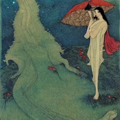 Image similar to painting by edmund dulac