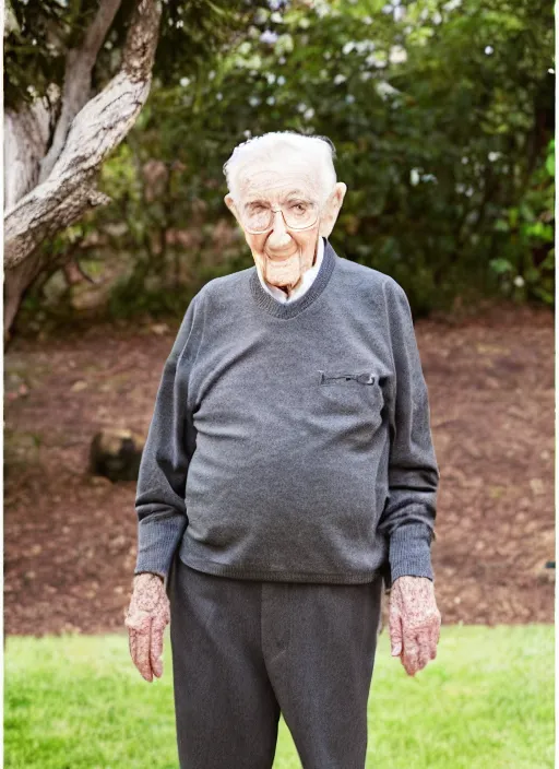 Prompt: dslr photo portrait still of 1 0 2 year old age 1 0 2 james doohan at age 1 0 2!!!, 8 5 mm f 1. 8