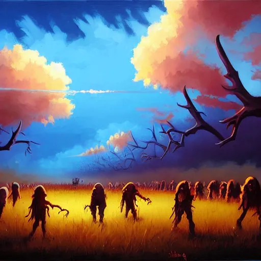 Image similar to zombie apocalypse by rhads, detailed