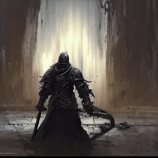 Prompt: concept art of Dark Souls by Craig Mullins