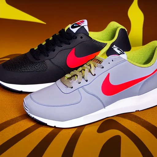 Image similar to photograph of a new nike collaboration with mcdonalds