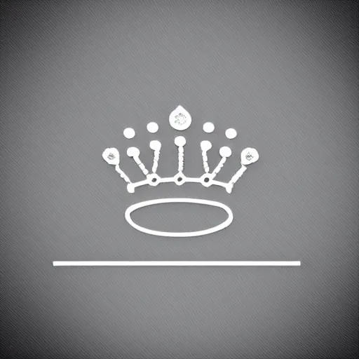 Prompt: simple, minimal, logo of a jewelry, crown and / or diamond and / or gem, vector, style of bryen frost