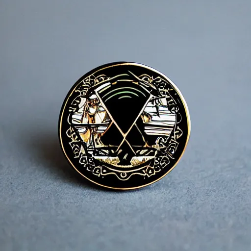 Image similar to lord of the rings enamel pin