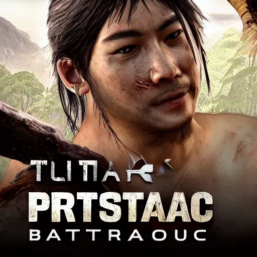 Image similar to ultra - photorealistic, a new game play from battle royale game called prehistoric survivor, intricate details, sharp focus, perfect baroque like real project, symmetrical realistic, perfect face and anatomy ultra - details, 4 k, uhd, beautiful random content position, perfect emotion, balance