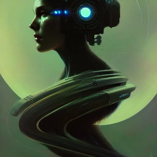 Image similar to hologram body black hole core, sci-fi, intricate, elegant, alien, technology, highly detailed, digital painting, artstation, concept art, smooth, sharp focus, illustration, art by Krenz Cushart and Artem Demura and alphonse mucha