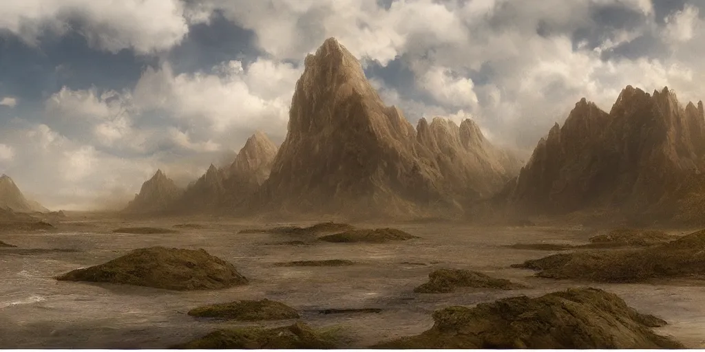 Image similar to matte painting