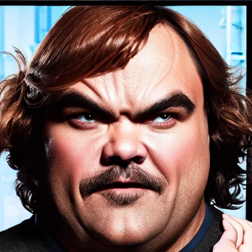 Image similar to jack black as character in a comicbook