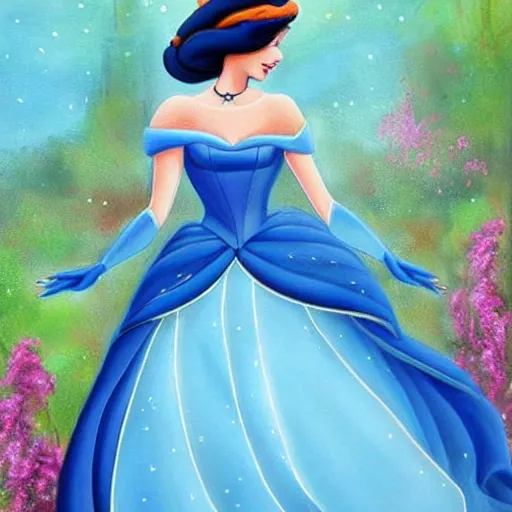 Image similar to a beautiful painting of a disney princess