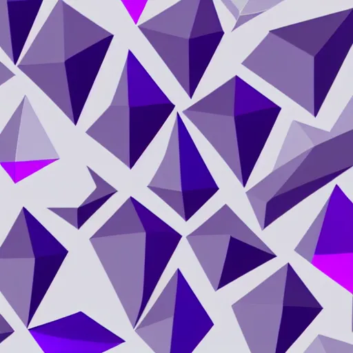 Prompt: rendering of simple angular geometric shapes with sharp edges, the shapes are made of plastic, pebbled surface, microtexture, purple grey lighting, high contrast, cgi, ambient occlusion, masterwork, filmic, instagram, 3 d design, advertising visualization, splash page, widescreen 4 k