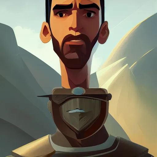 Image similar to face icon stylized minimalist ben hur, loftis, cory behance hd by jesper ejsing, by rhads, makoto shinkai and lois van baarle, ilya kuvshinov, rossdraws global illumination