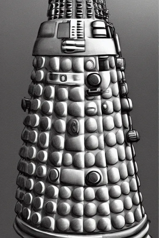 Prompt: dalek, photorealistic, highly detailed,