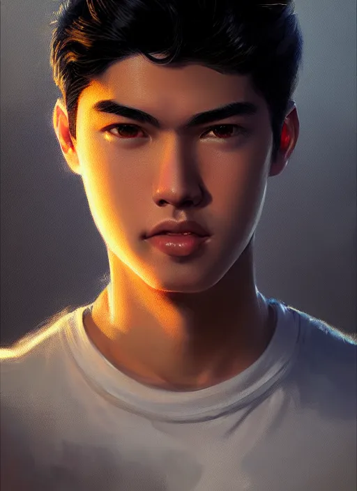 portrait of teenage reggie mantle, mean smirk, | Stable Diffusion | OpenArt