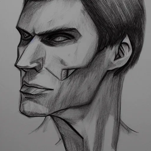 Prompt: super ultra detailed shaded sketch of corrupted jerma