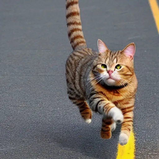 Prompt: running cat, Pixar style