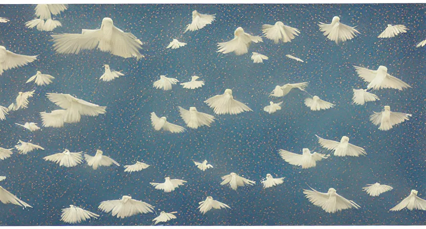 Image similar to seraphim, mixed media, collage, 9 0 s, by rinko kawauchi