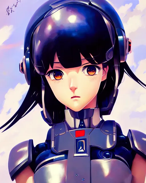 Premium AI Image  Cyberpunk anime girl with headphones blue eyes