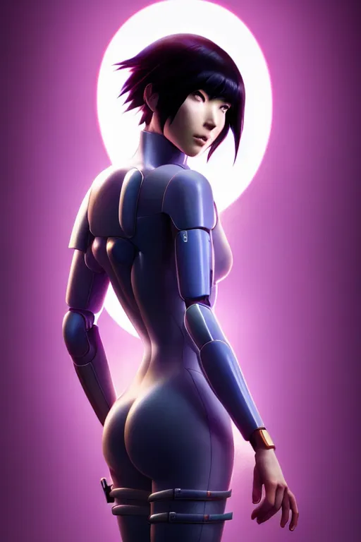 Image similar to weta disney pixar movie still portrait photo of ghost in the shell anime : : as motoko kusanagi by pixar : : by ilya kuvshinov, rossdraws, artgerm, maxim cover, octane render, 3 d, volumetric lighting, anti aliasing, raytracing : :