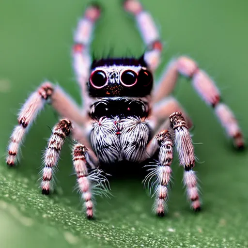 Image similar to jumping spider with a human face